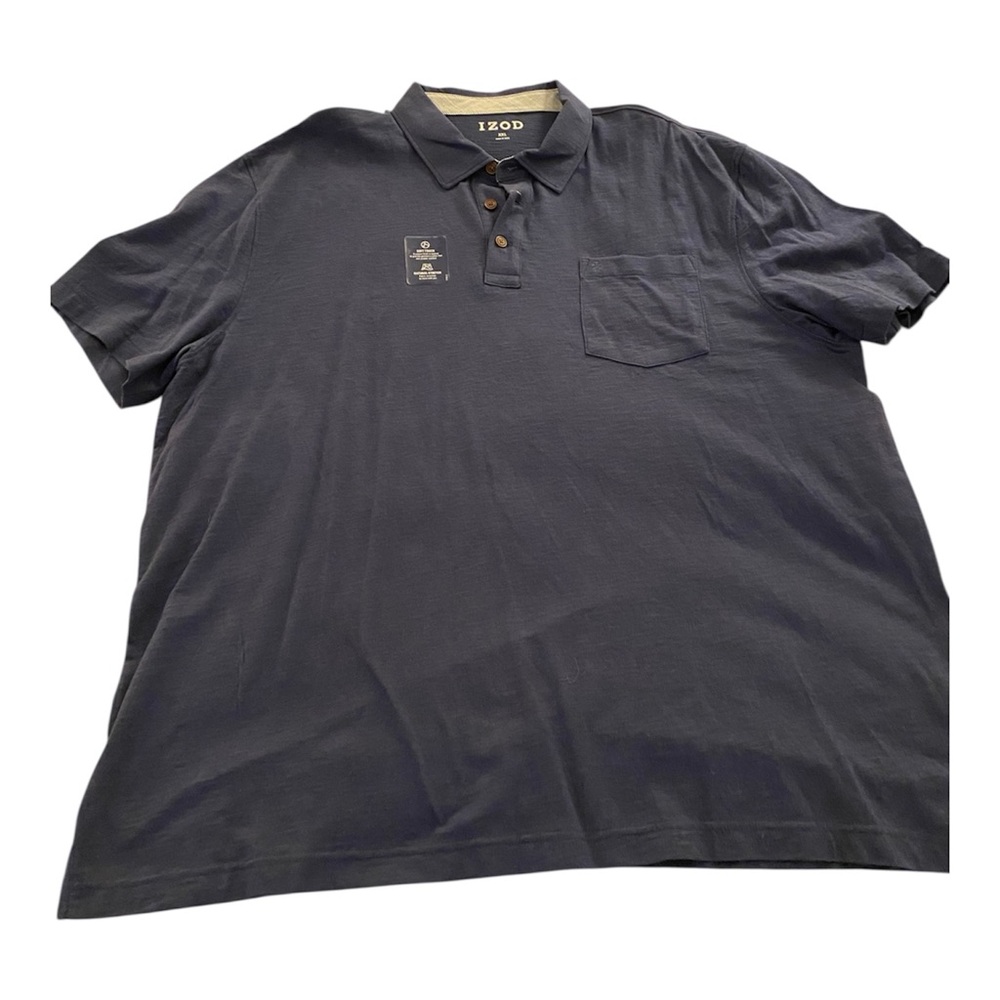 Izod Classic DARK Blue Polo Shirt for Men NWT